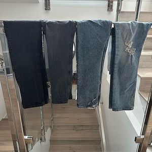 4 pairs of Citizens of Humanity Charlotte High Rise Straight Size 25